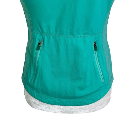Lululemon Lightweight Mesh Sides Back Zip Pockets Athletic Vest Green Size 6 - Picture 6 of 9
